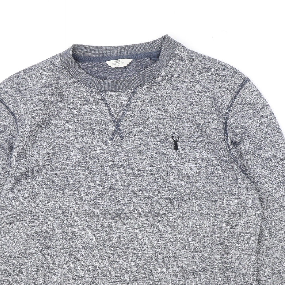 Mens UK Size S NEXT Blue Pullover Sweatshirt