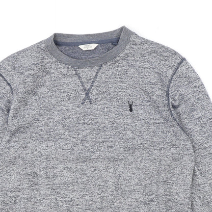 Mens UK Size S NEXT Blue Pullover Sweatshirt