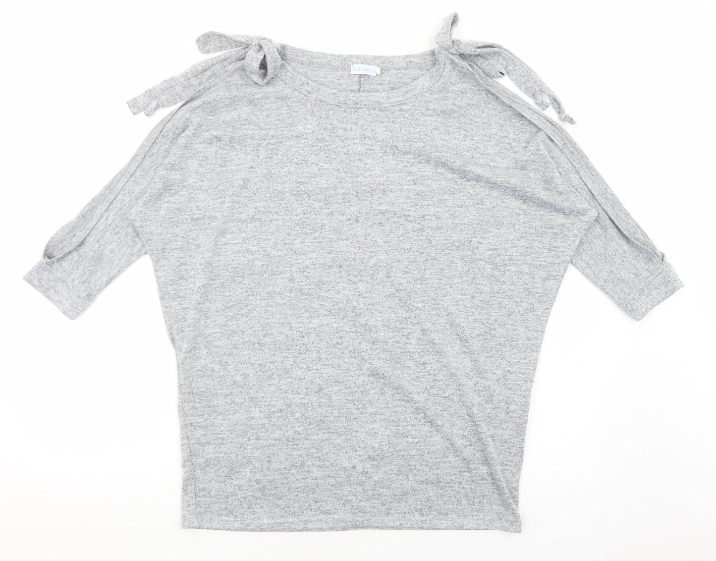 Womens UK Size S Blue Vanilla Grey Basic Blouse