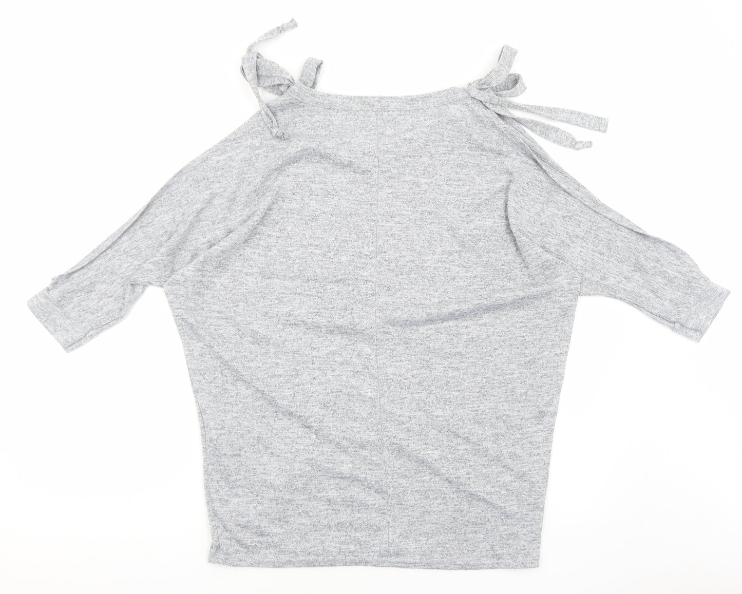 Womens UK Size S Blue Vanilla Grey Basic Blouse
