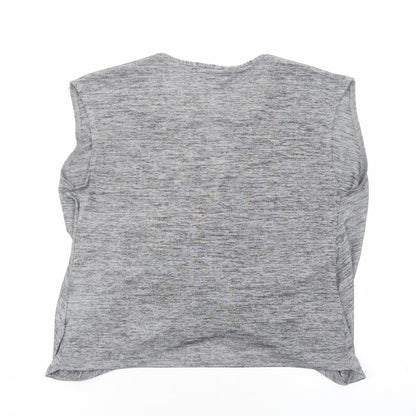 Womens UK Size 12 New Look Grey Basic Blouse
