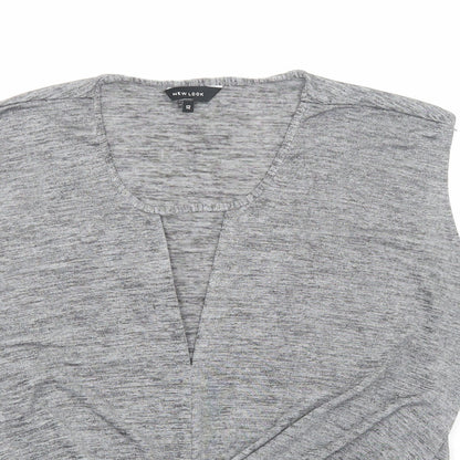 Womens UK Size 12 New Look Grey Basic Blouse