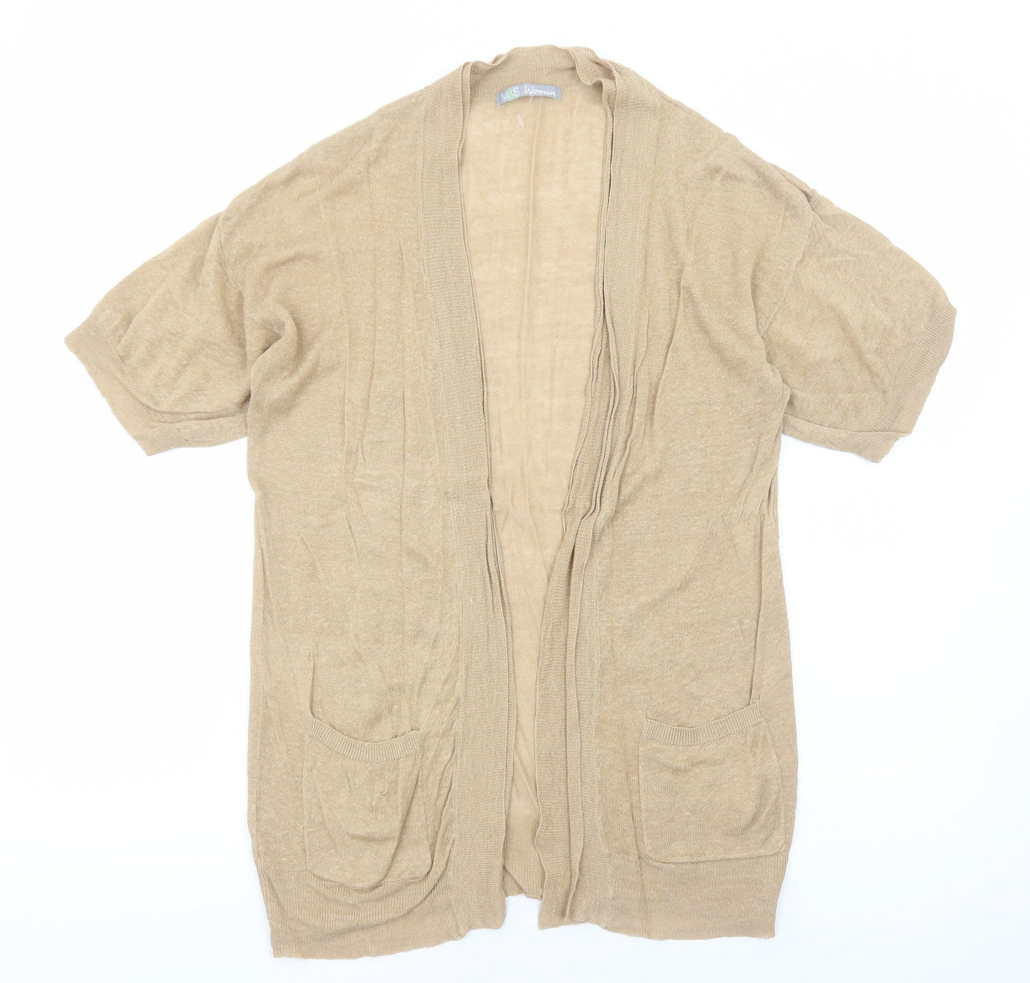 Womens UK Size 14 Marks and Spencer Brown Cardigan Jumper