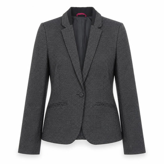 NEXT# Womens Black Polyester Jacket Blazer Size 10
