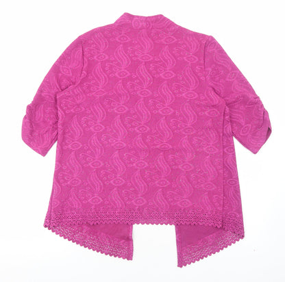 Womens UK Size L Anna Rose Pink Basic Blouse