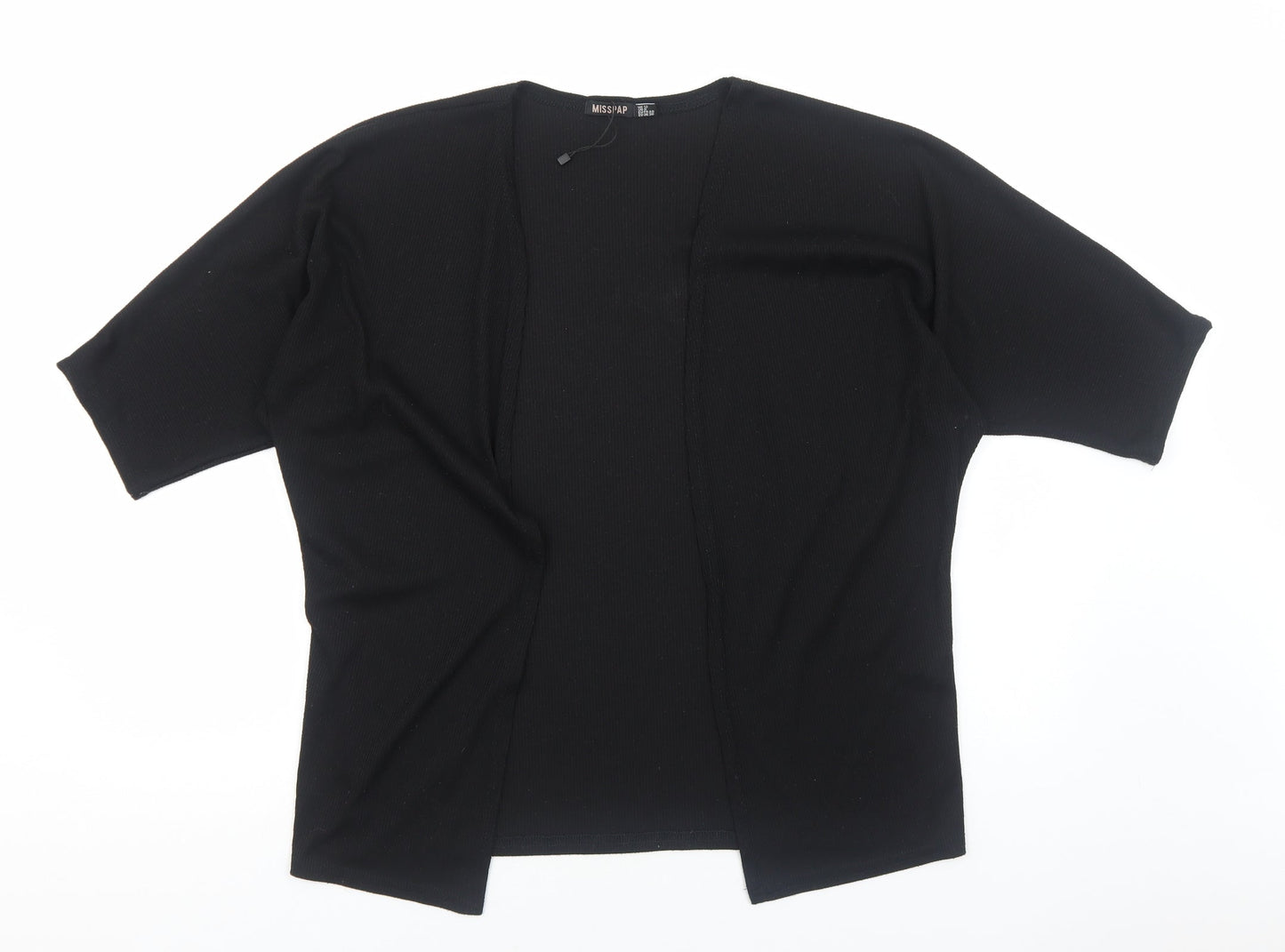 Womens UK Size 12 Misspap Black Cardigan Jumper