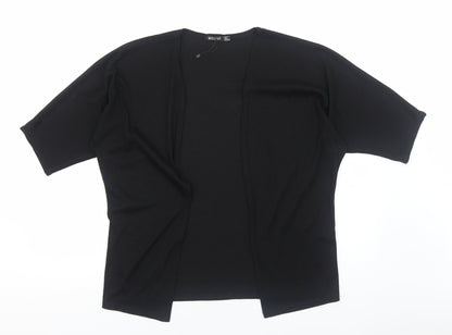 Womens UK Size 12 Misspap Black Cardigan Jumper