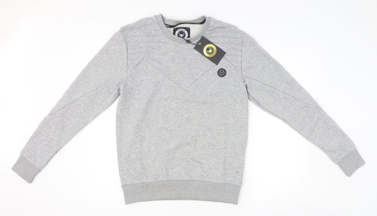 Mens UK Size M Intense Grey Pullover Sweatshirt