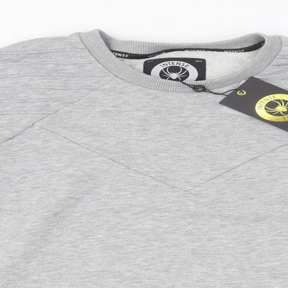 Mens UK Size M Intense Grey Pullover Sweatshirt