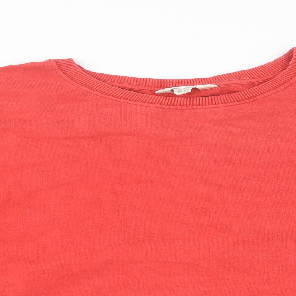 Miss Selfridge Womens Red Cotton Pullover Sweatshirt Size 16 Pullover