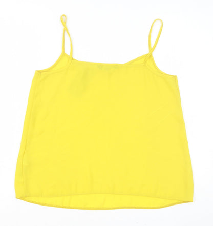 Womens UK Size 10 New Look Yellow Camisole Tank