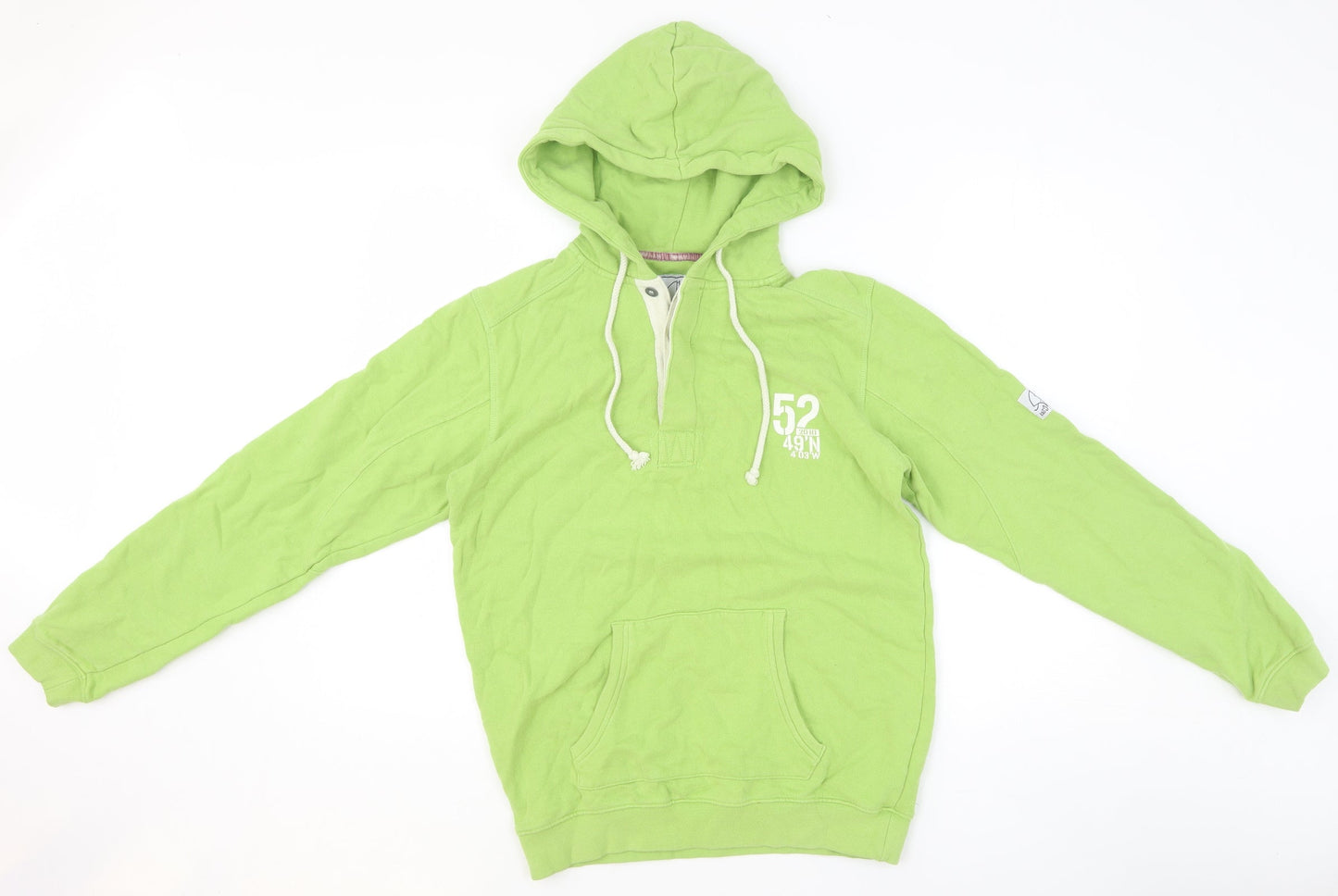Mens UK Size XS Lazy Jacks Green Pullover Hoodie