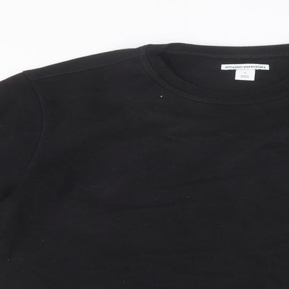 Amazon Womens Black Cotton Pullover Sweatshirt Size M Pullover