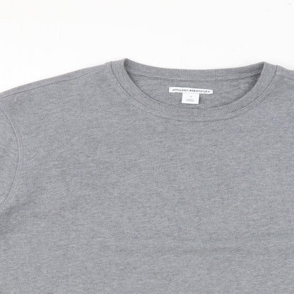 Amazon Womens Grey Cotton Pullover Sweatshirt Size M Pullover
