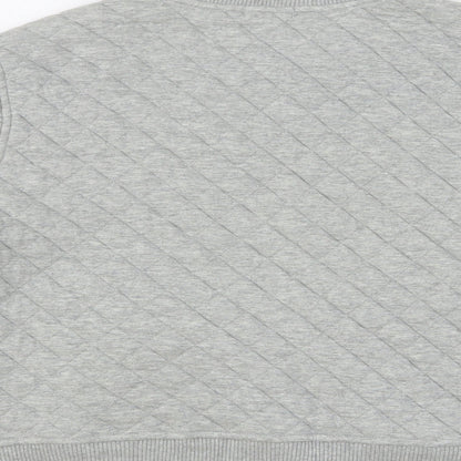 Gap Womens Grey Cotton Full Zip Sweatshirt Size L Zip