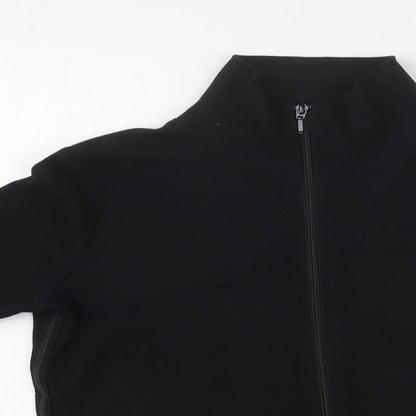 F&F Womens Black Cotton Full Zip Sweatshirt Size 10 Zip - Dance in Line