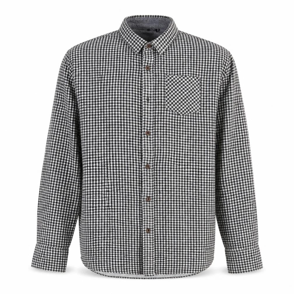 Mens UK Size XL Brave Soul Black  Button-Up Long Sleeve Casual Shirt