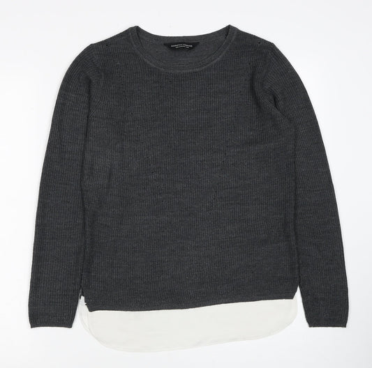 Womens UK Size 8 Dorothy Perkins Grey Pullover Jumper