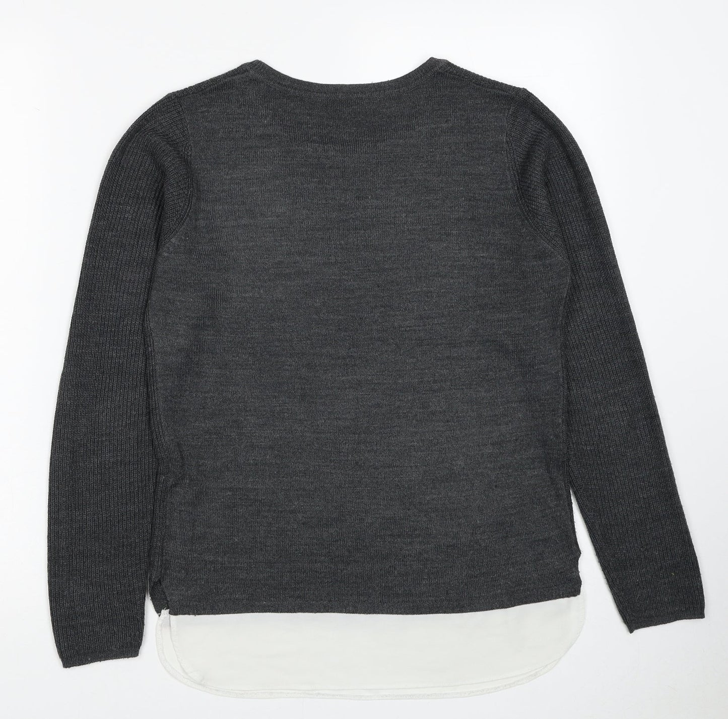 Womens UK Size 8 Dorothy Perkins Grey Pullover Jumper
