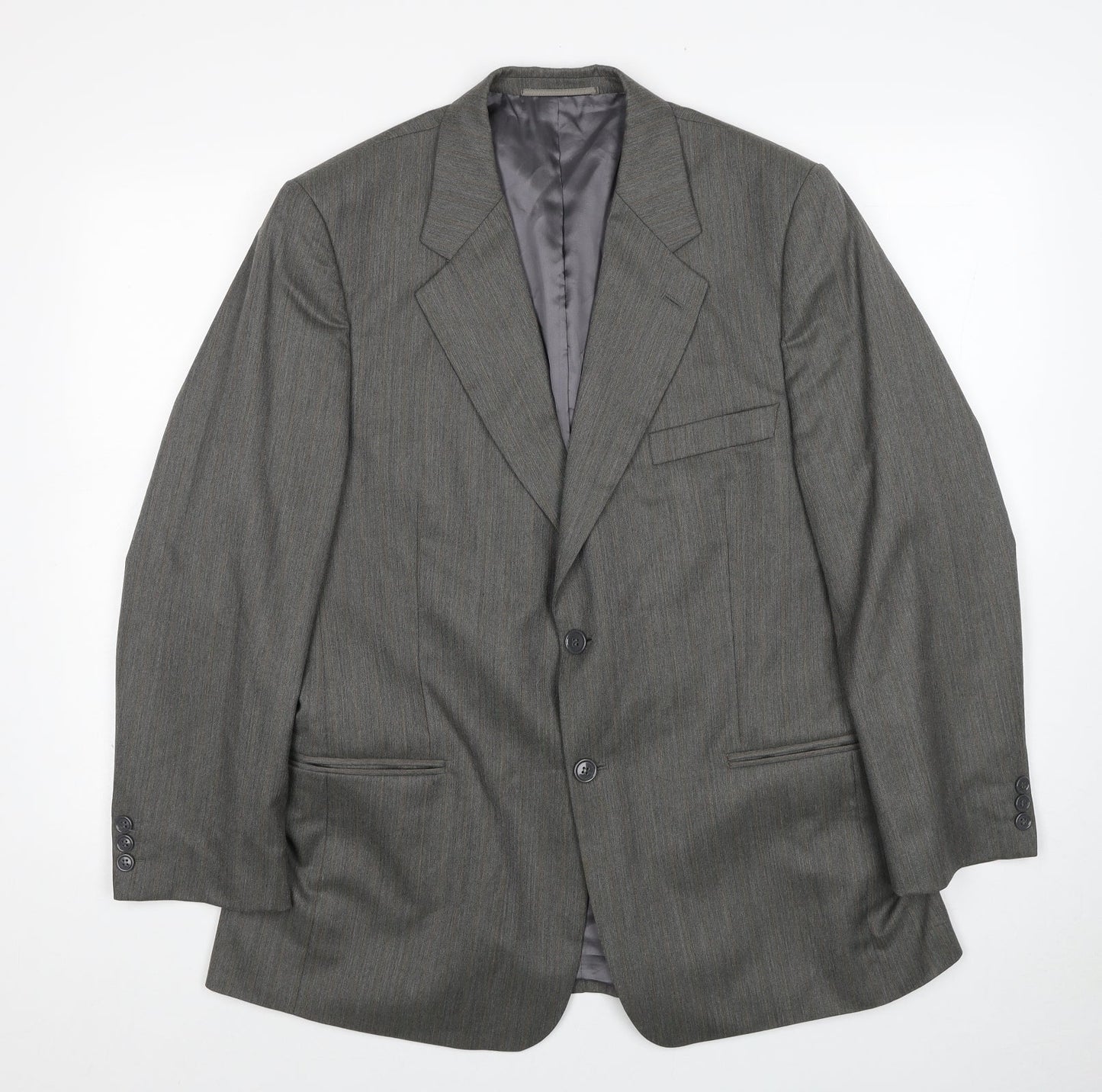 Mens UK Size 42 Brook Taverner Regular Grey Suit Jacket