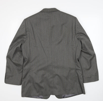 Mens UK Size 42 Brook Taverner Regular Grey Suit Jacket