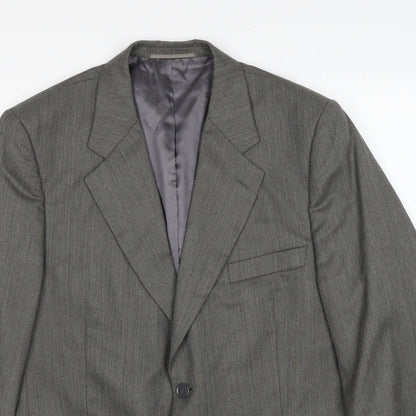 Mens UK Size 42 Brook Taverner Regular Grey Suit Jacket