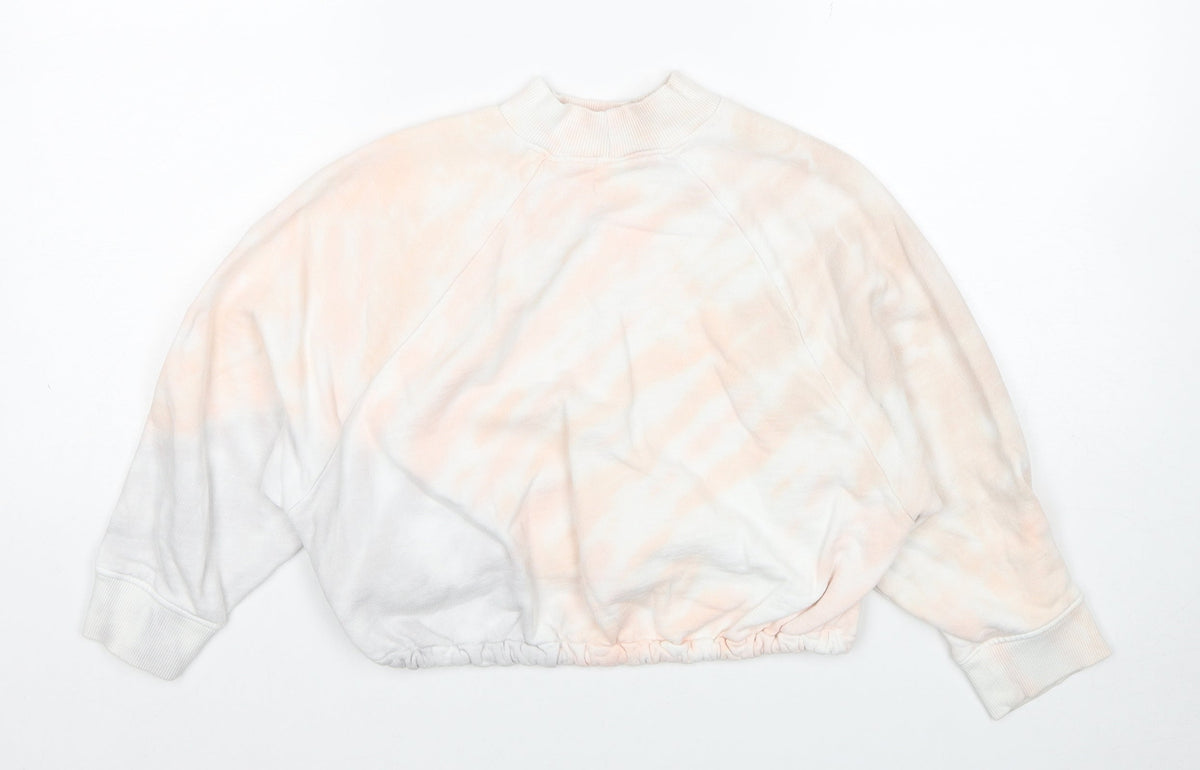 NEXT Girls Multicoloured Cotton Pullover Sweatshirt Size 8 Years Drawstring