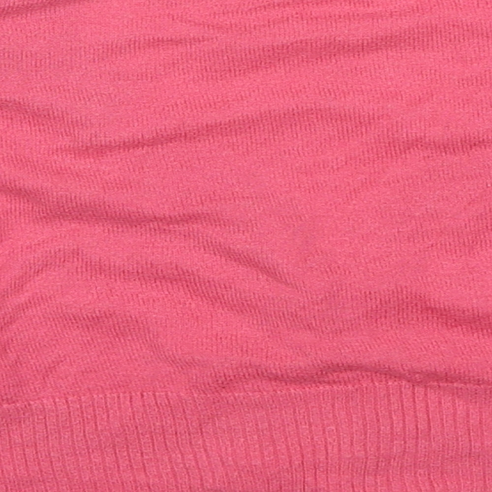 Womens UK Size 12 Marks and Spencer Pink Cardigan Jumper
