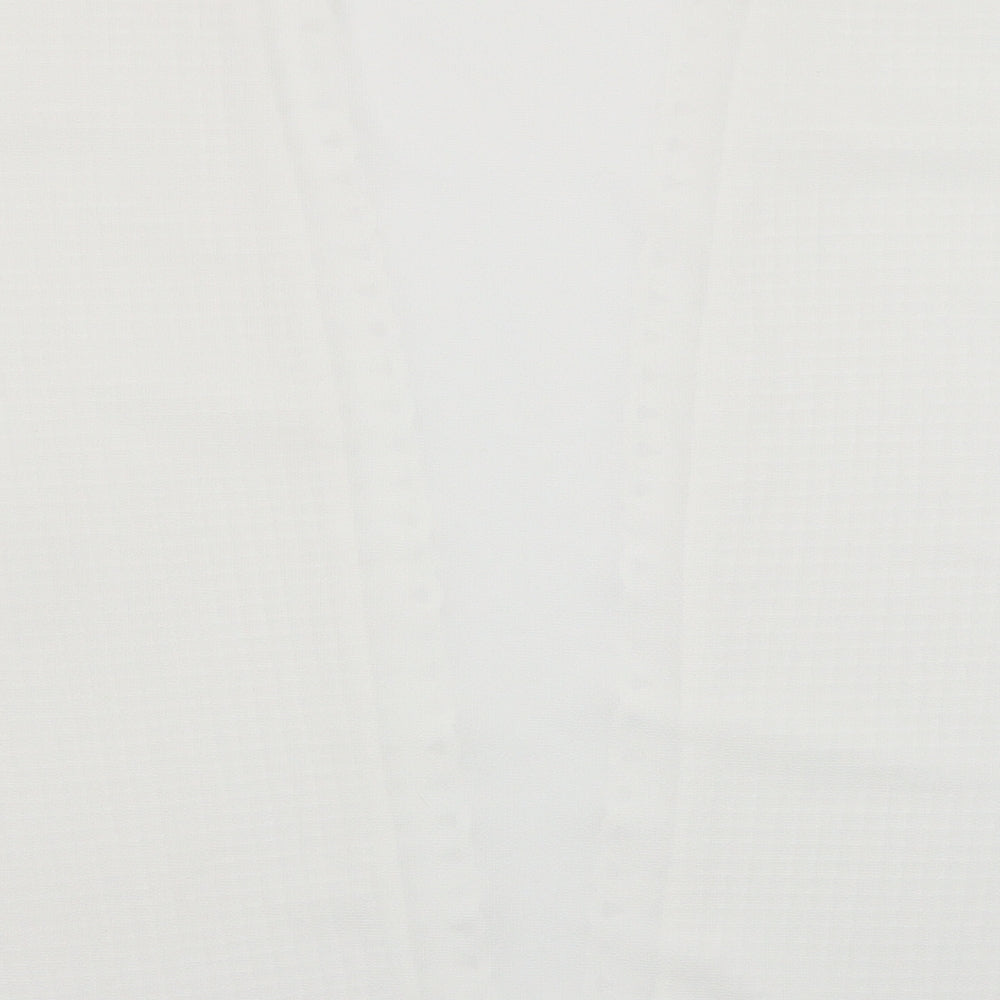 Womens UK Size 18 Saloos White Cardigan Jumper