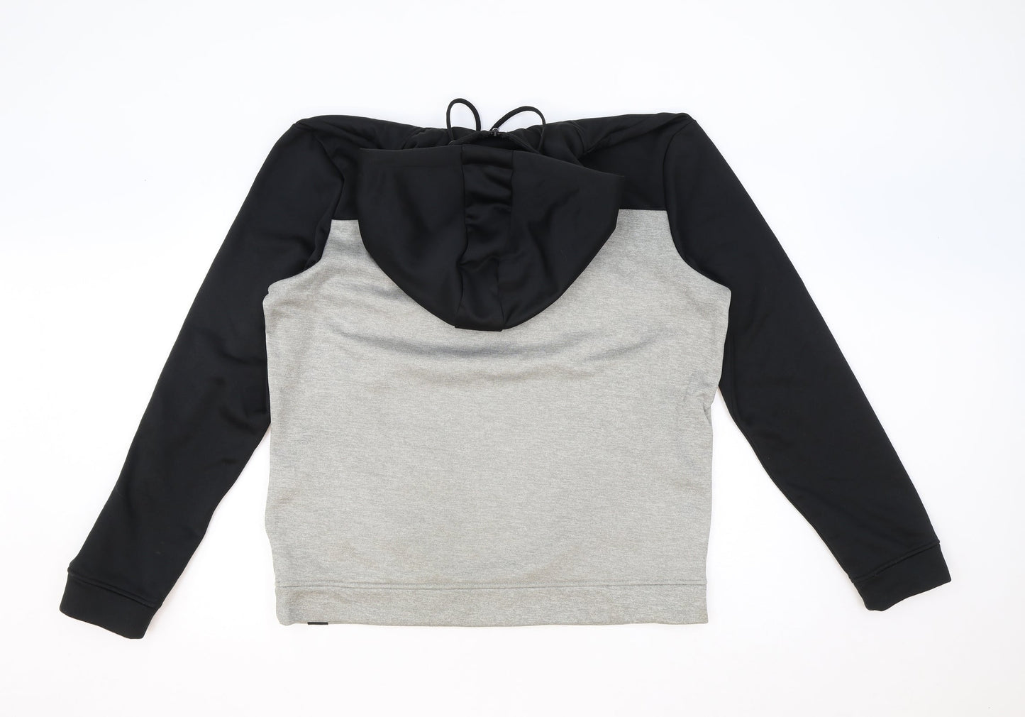 U.S. Athletic Mens Grey Polyester Pullover Hoodie Size M