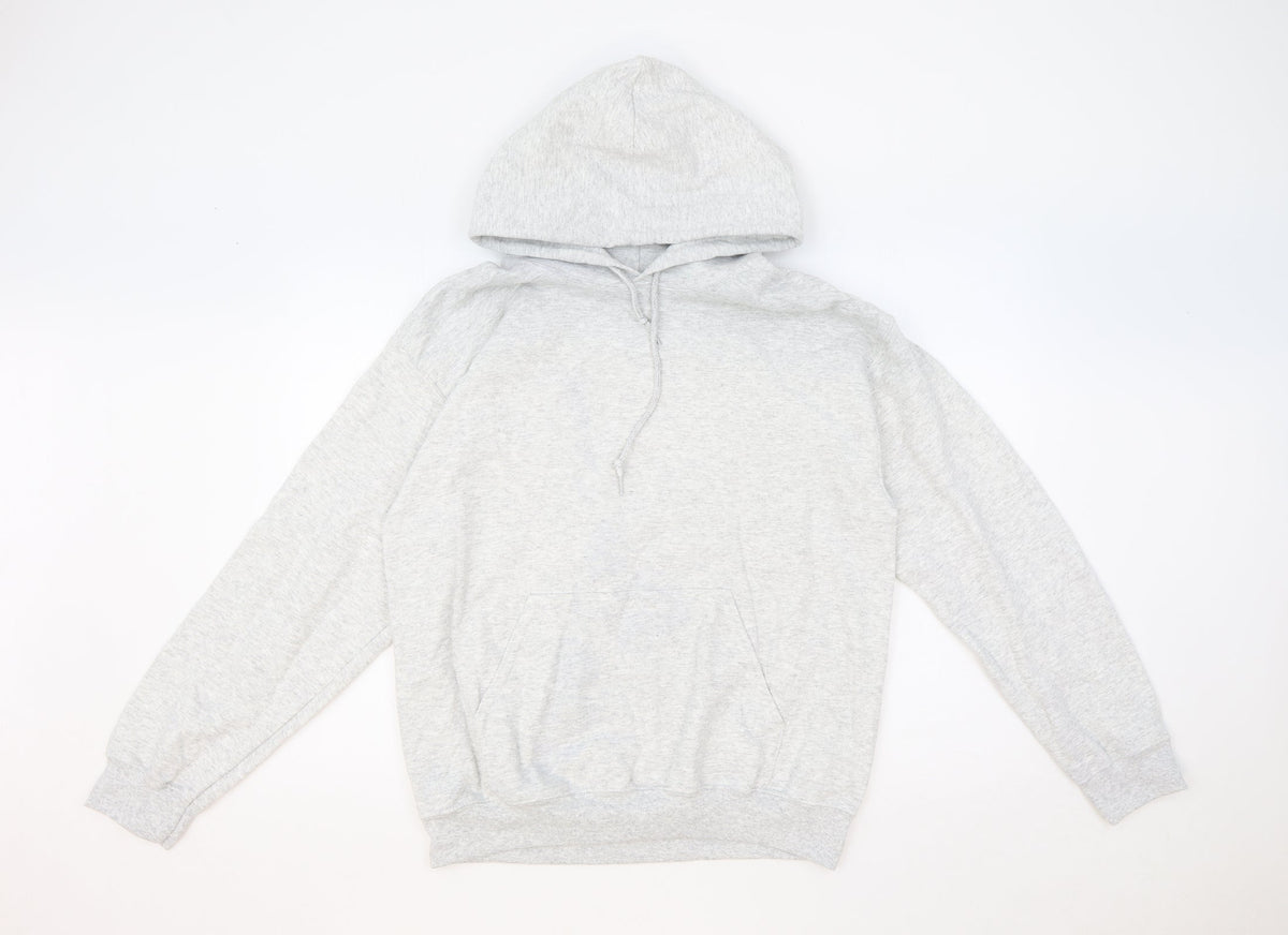 HNR LON Womens Grey Cotton Pullover Hoodie Size S Pullover