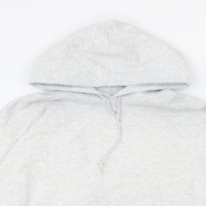 HNR LON Womens Grey Cotton Pullover Hoodie Size S Pullover