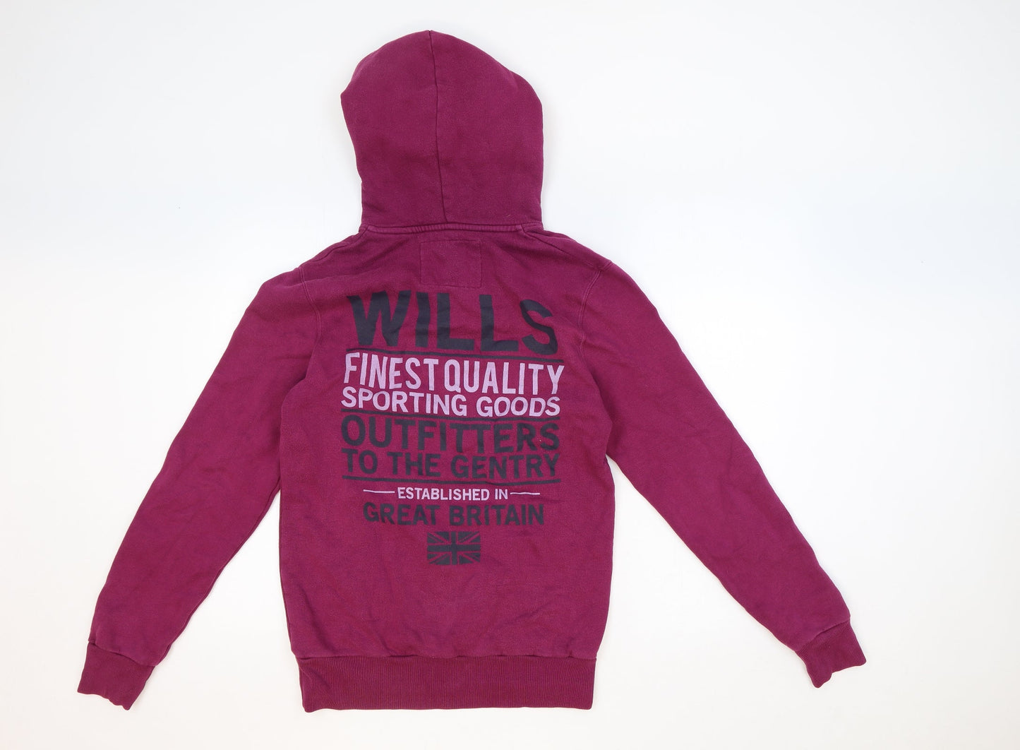 Womens UK Size XS Jack Wills Purple Pullover Hoodie