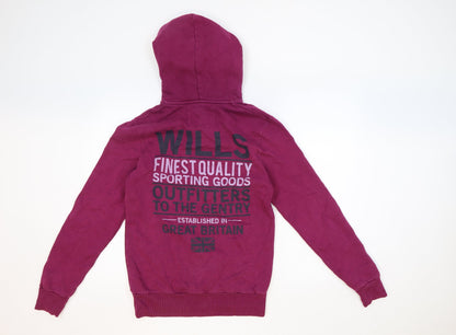 Womens UK Size XS Jack Wills Purple Pullover Hoodie