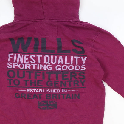 Womens UK Size XS Jack Wills Purple Pullover Hoodie