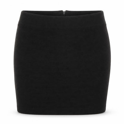 Gap Womens Black Polyester Straight & Pencil Skirt Size M Zip
