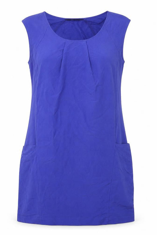 F&F Womens Blue Polyester A-Line One Size Round Neck Pullover