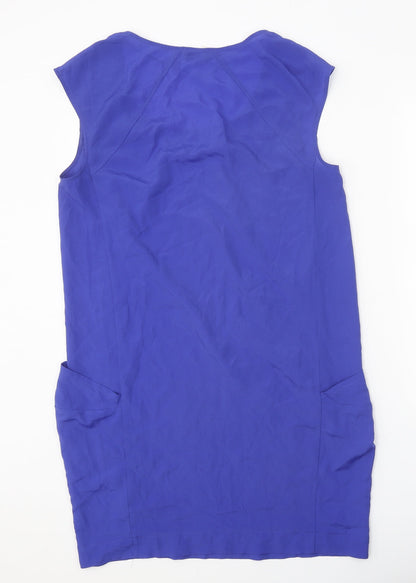 F&F Womens Blue Polyester A-Line One Size Round Neck Pullover