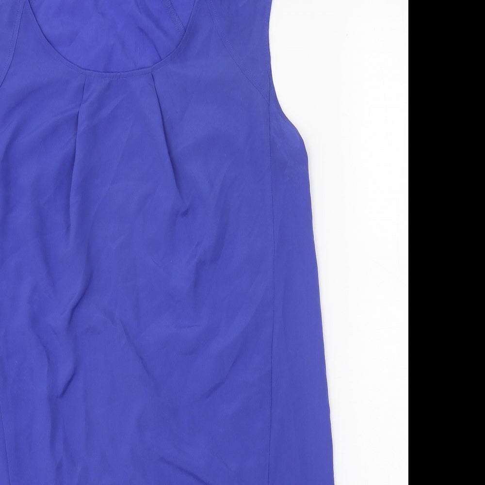 F&F Womens Blue Polyester A-Line One Size Round Neck Pullover