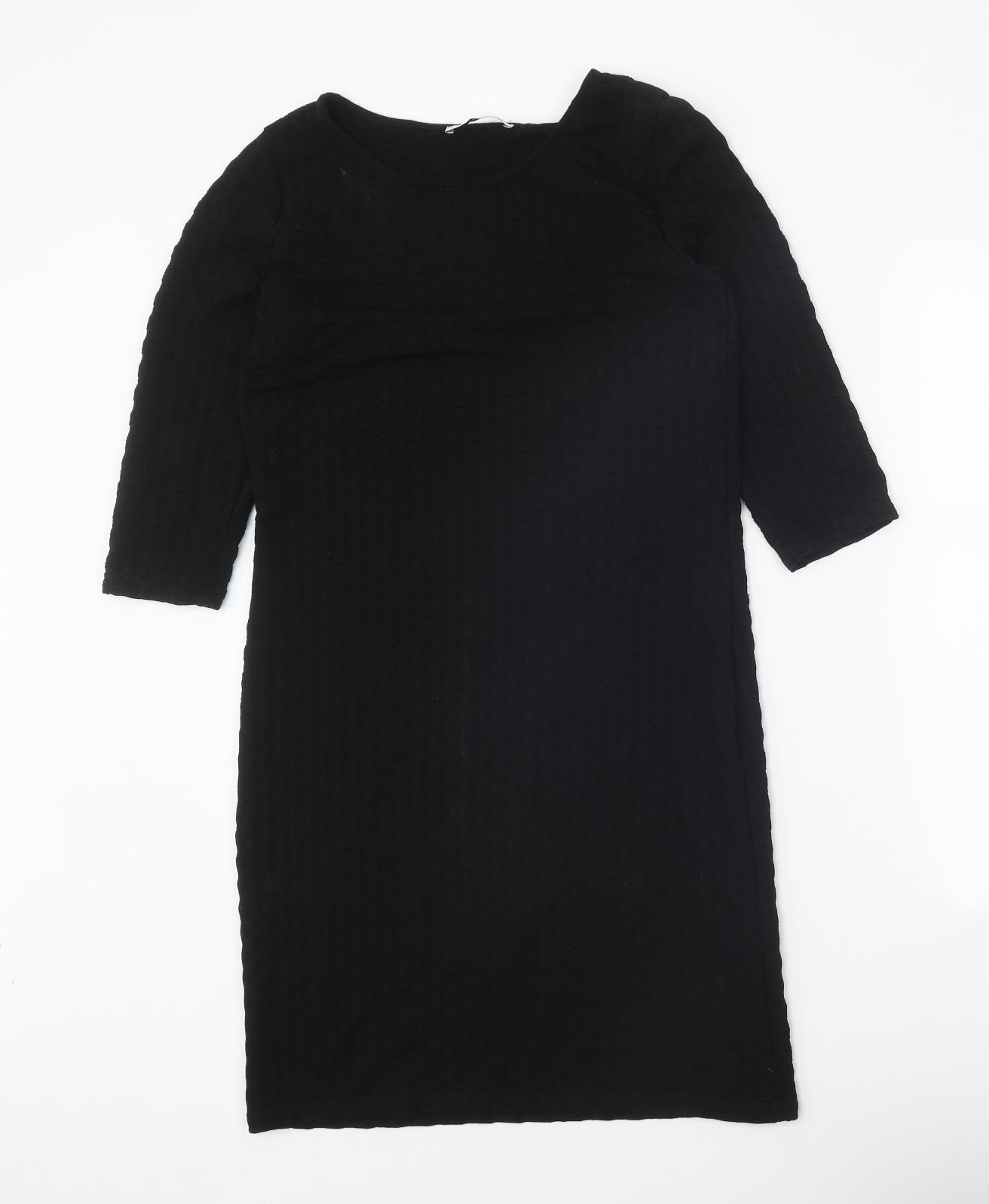 Only Womens Black Polyester A-Line Size S Round Neck Pullover