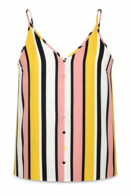 Womens UK Size 14 Papaya Multicoloured Basic Tank