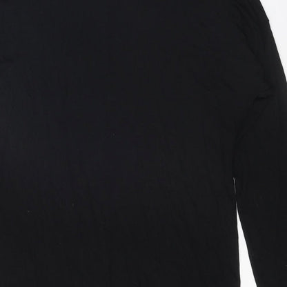 Boohoo Womens Black Polyester A-Line Size 10 Round Neck Pullover