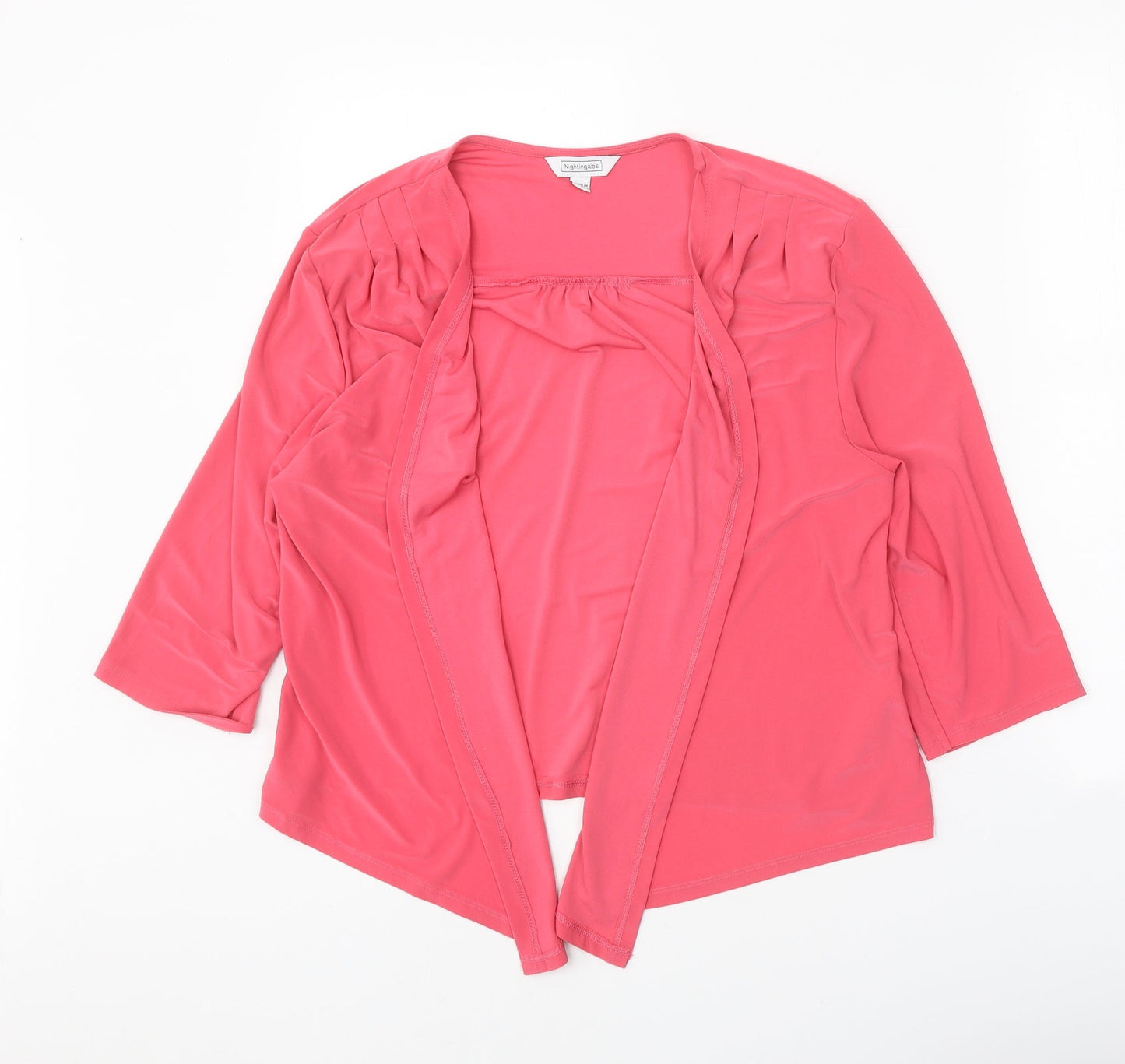 Womens UK Size 16 Nightingales Pink Cardigan Jumper