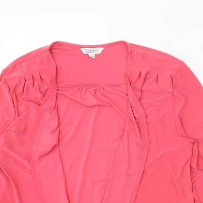 Womens UK Size 16 Nightingales Pink Cardigan Jumper