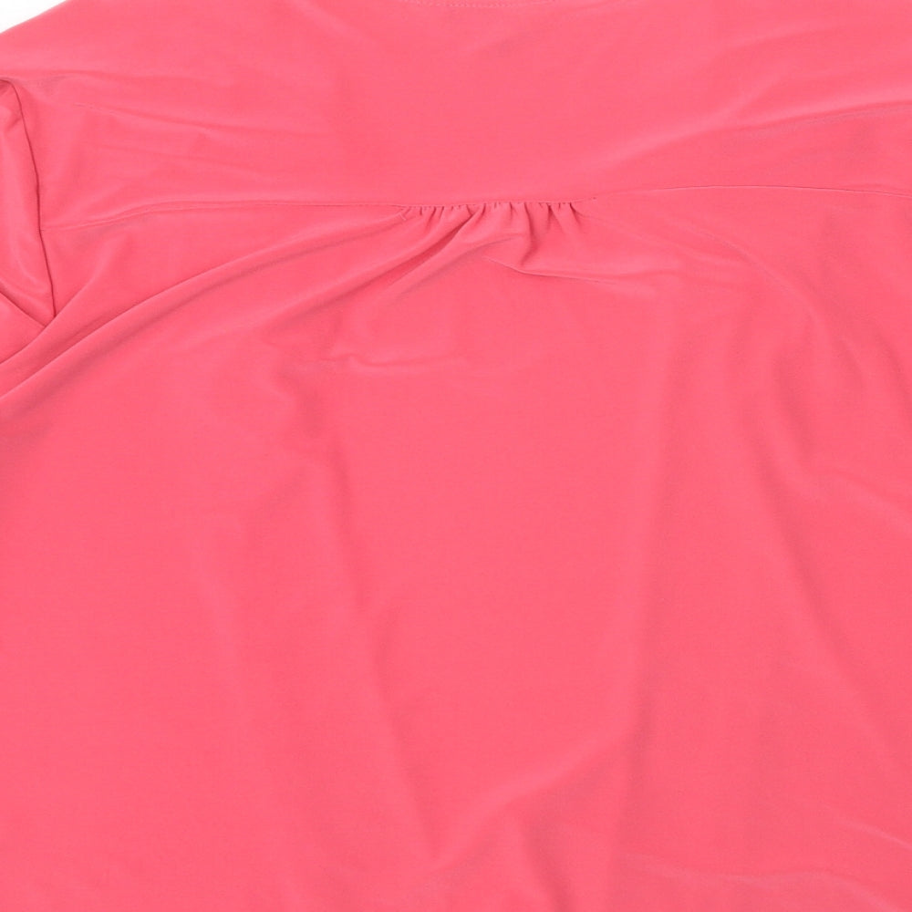 Womens UK Size 16 Nightingales Pink Cardigan Jumper