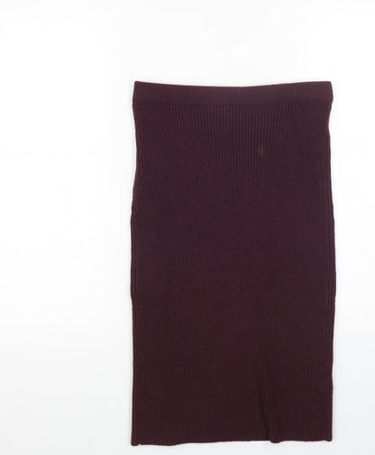 NEXT Womens Purple Acrylic Straight & Pencil Skirt Size 10