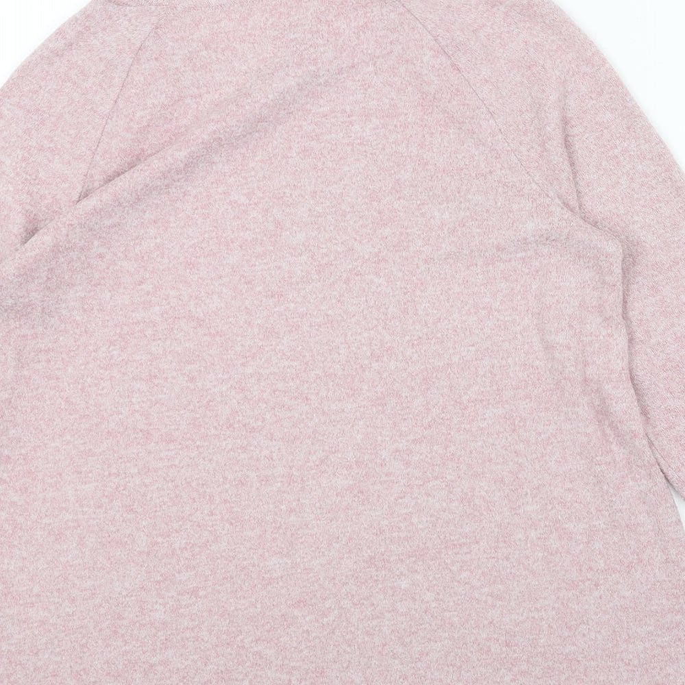 Primark Womens Pink Round Neck Polyester Pullover Jumper Size S