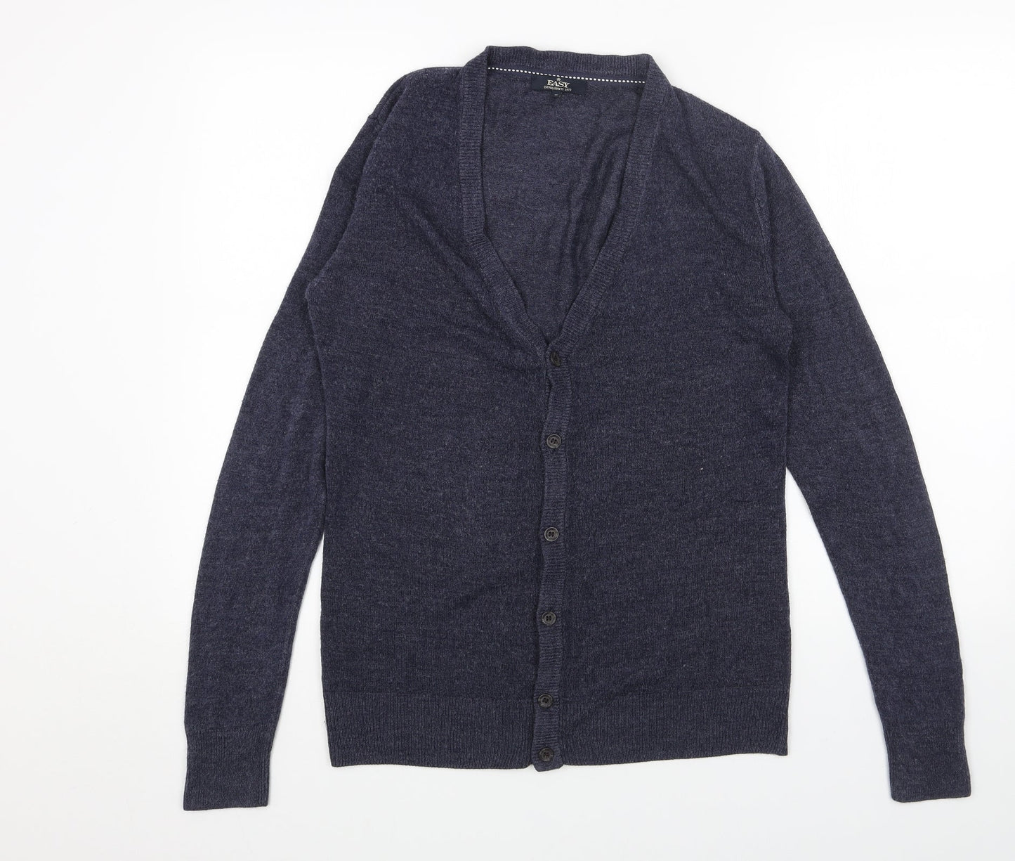 Womens UK Size S Easy Blue Cardigan Jumper