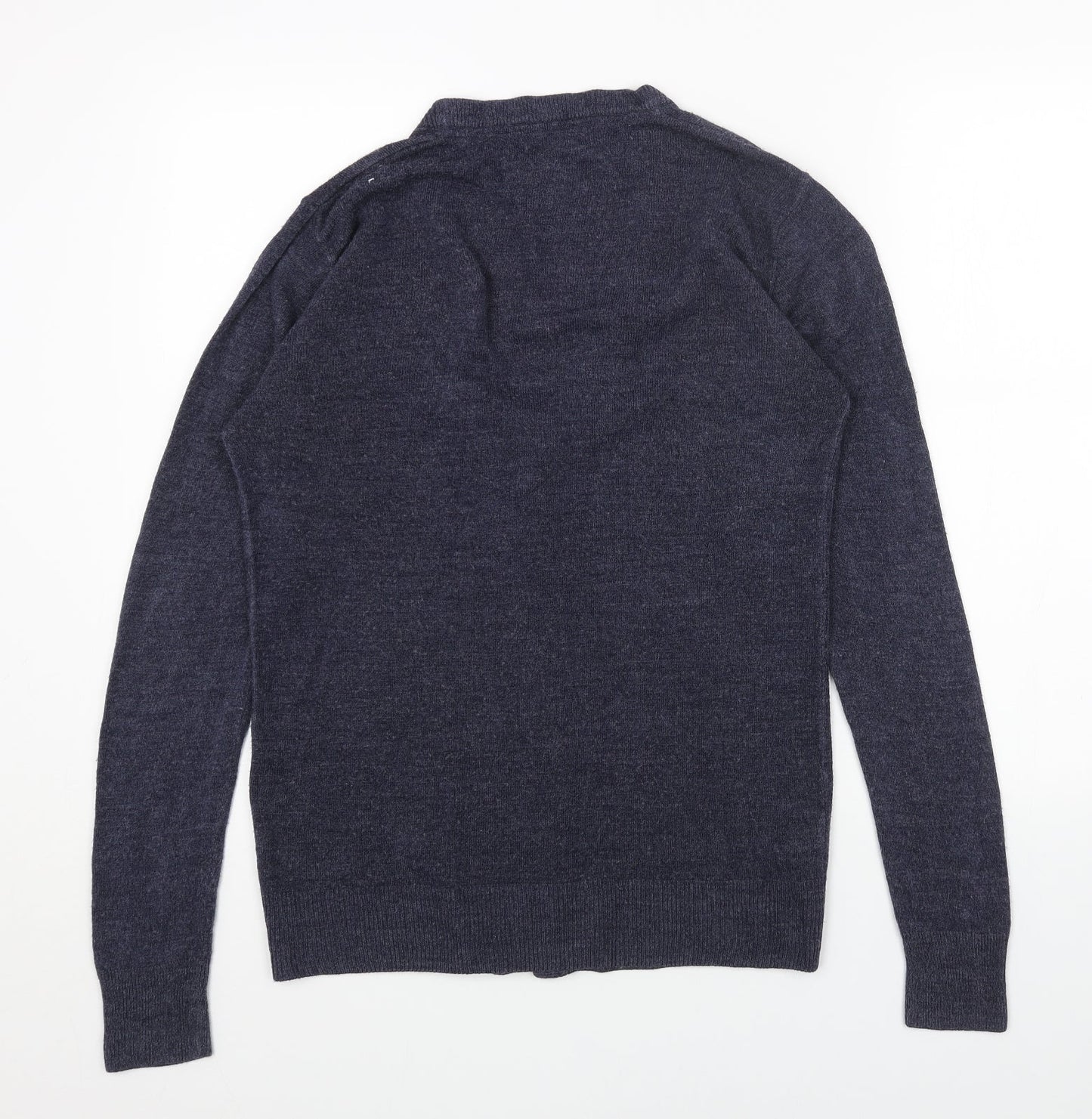 Womens UK Size S Easy Blue Cardigan Jumper