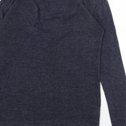 Womens UK Size S Easy Blue Cardigan Jumper